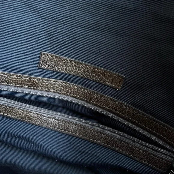 bcbg Maxazria Large Leather Brown Tote Bag - Picture 9 of 10